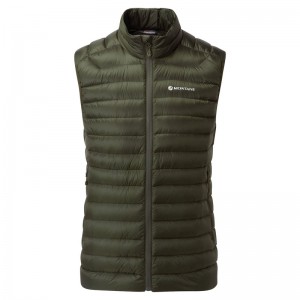 Montane Anti-Freeze Daunenweste Herren Dunkelgrün | VJZ896145