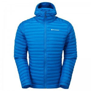 Montane Anti-Freeze Lite Mit Kapuze Daunenjacken Herren Blau | KQE483960