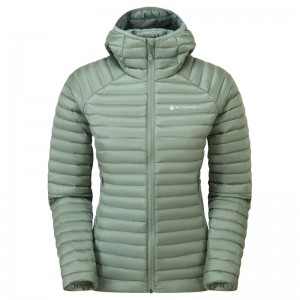 Montane Anti-Freeze Lite Mit Kapuze Daunenjacken Damen Olivgrün | PRL451230