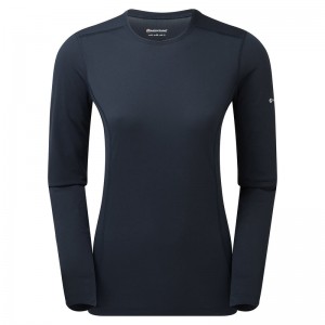 Montane Dart Lite Long Sleeve T-Shirt Damen Navy | PCO096312