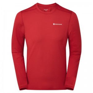 Montane Dart Lite Long Sleeve T-Shirt Herren Rot | ORL604291