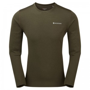 Montane Dart Long Sleeve T-Shirt Herren Dunkelgrün | XPD234568