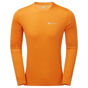 Montane Dart Long Sleeve T-Shirt Herren Orange | XJI681307