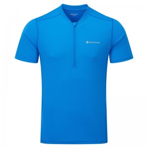 Montane Dart Nano Zip T-Shirt Herren Blau | MDC572180