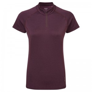 Montane Dart Zip T-Shirt Damen Lila | YMC460571