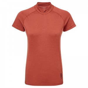 Montane Dart Zip T-Shirt Damen Orange | VGY017328