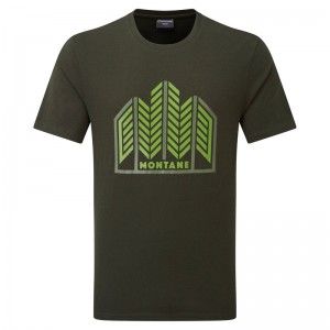 Montane Forest T-Shirt Herren Dunkelgrün | HFV169057