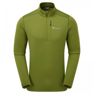 Montane Fury Fleece Zip Pull-On Sweatshirts Herren Grün | PKO791502