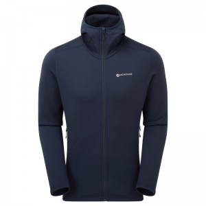 Montane Fury Mit Kapuze Fleecejacken Herren Navy | TPR825930