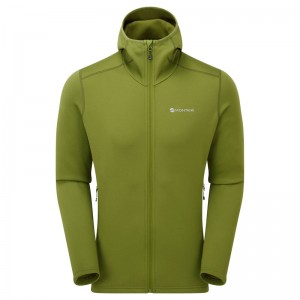 Montane Fury Mit Kapuze Fleecejacken Herren Grün | VBD569831