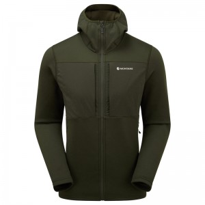 Montane Fury XT Mit Kapuze Fleecejacken Herren Dunkelgrün | UPK428157