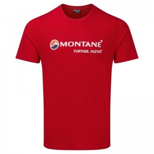 Montane Laufschuhe Klassische T-Shirt Herren Rot | SCK039746