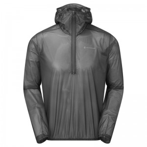 Montane Minimus Nano Pull-On Regenjacke Herren Dunkelgrau | VXW903628