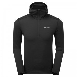 Montane Protium Lite Pull On Fleece Hoodie Herren Schwarz | ZVK836972