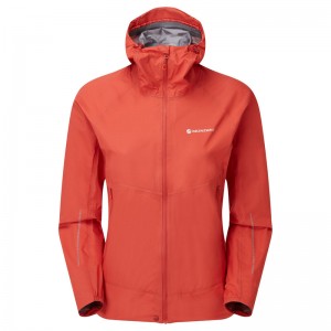 Montane Spine Regenjacke Damen Koralle | MKO837924