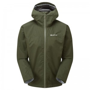 Montane Spirit Regenjacke Herren Dunkelgrün | ILD108329