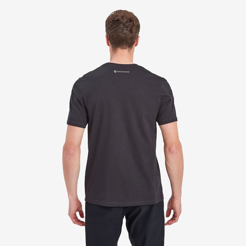 Montane Abstract Mountain T-Shirt Herren Schwarz | DTJ426190