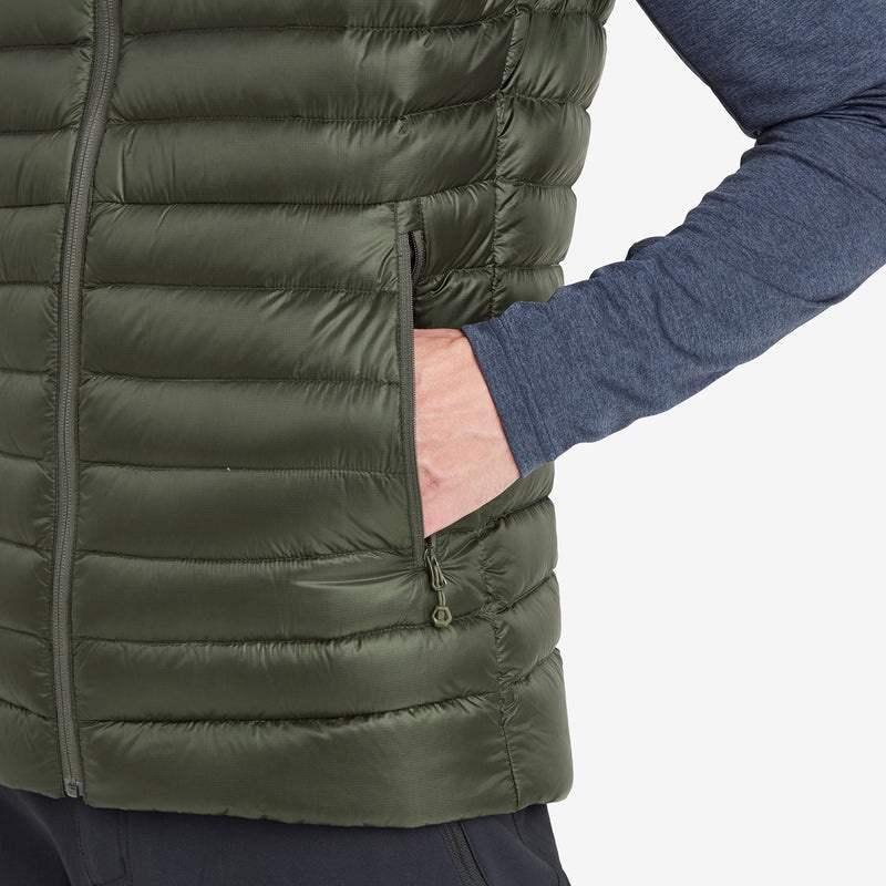 Montane Anti-Freeze Daunenweste Herren Dunkelgrün | VJZ896145