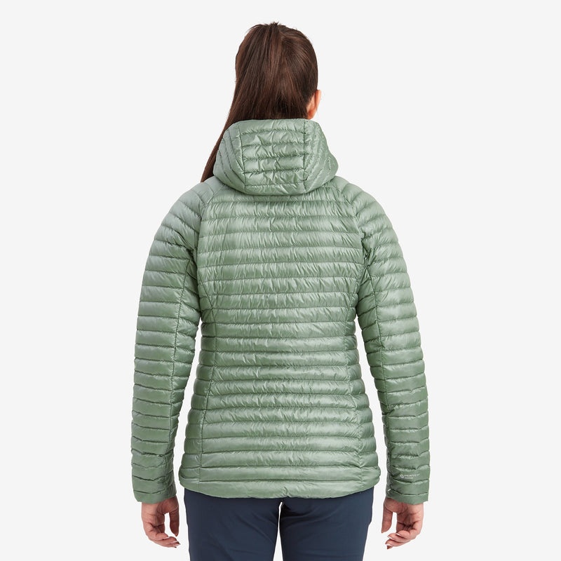 Montane Anti-Freeze Lite Mit Kapuze Daunenjacken Damen Olivgrün | PRL451230