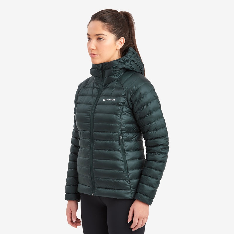 Montane Anti-Freeze Mit Kapuze Daunenjacken Damen Grün | PQM413768