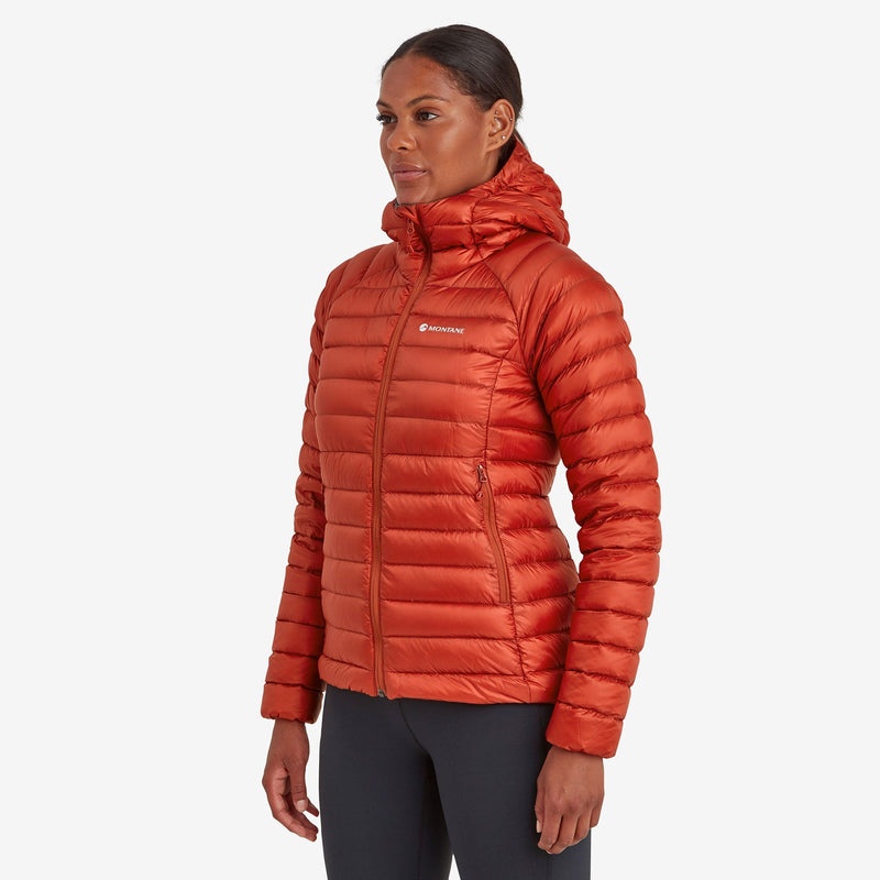 Montane Anti-Freeze Mit Kapuze Daunenjacken Damen Rot | DJG405231