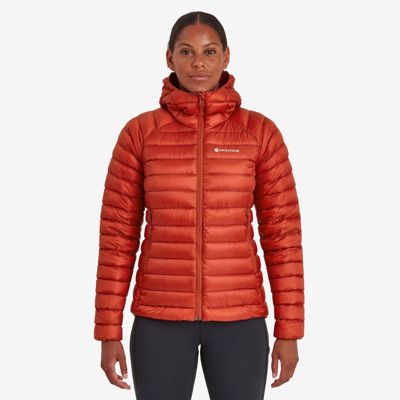 Montane Anti-Freeze Mit Kapuze Daunenjacken Damen Rot | DJG405231