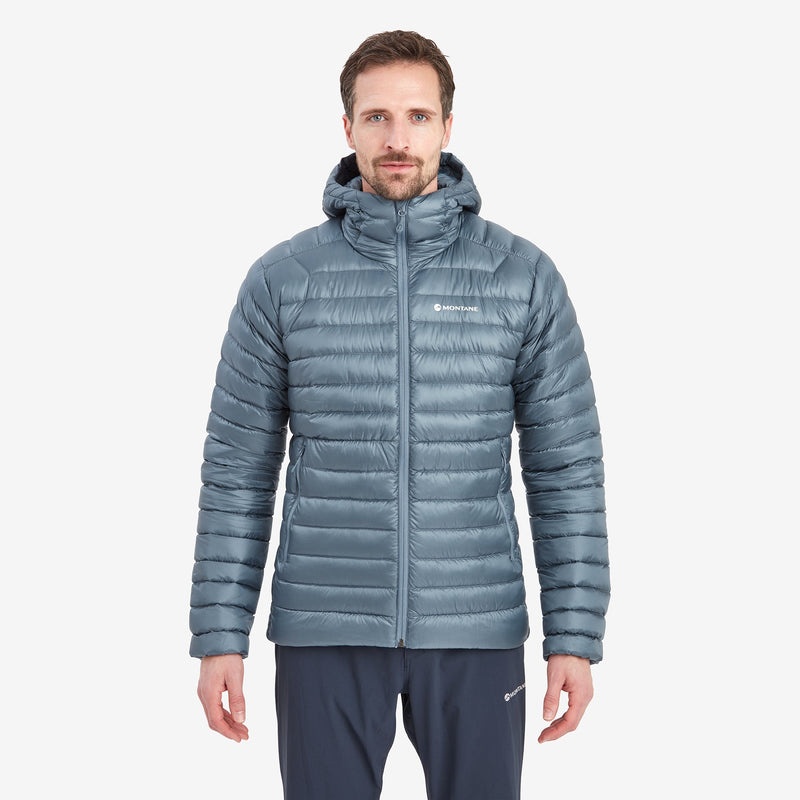 Montane Anti-Freeze Mit Kapuze Daunenjacken Herren Grau Blau | GTP098314