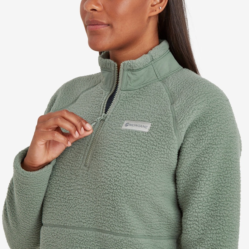 Montane Chonos Fleece Smock Pull On Sweatshirts Damen Grün | QWH369570