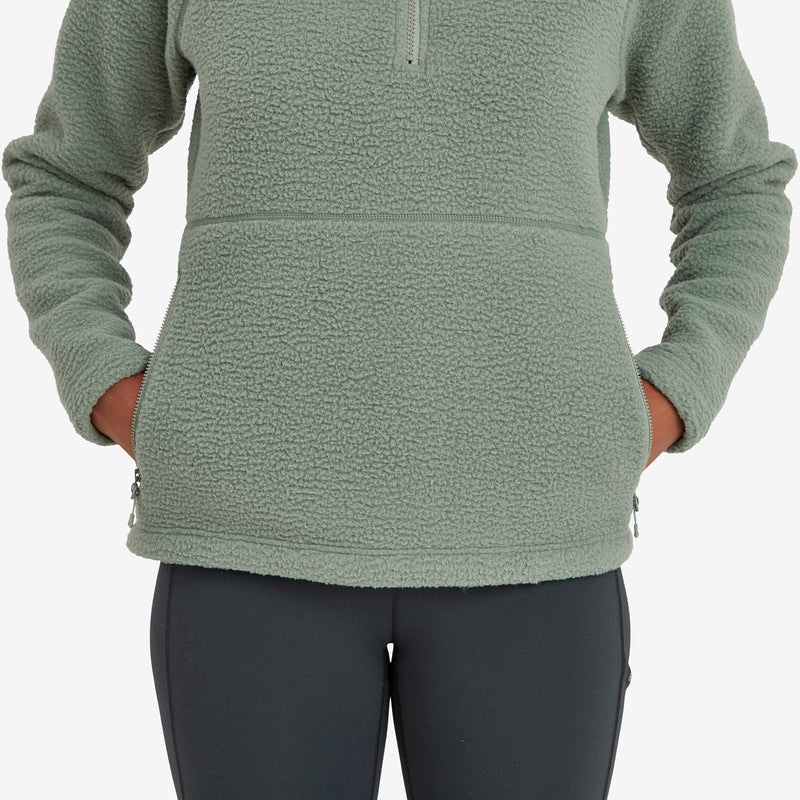 Montane Chonos Fleece Smock Pull On Sweatshirts Damen Grün | QWH369570