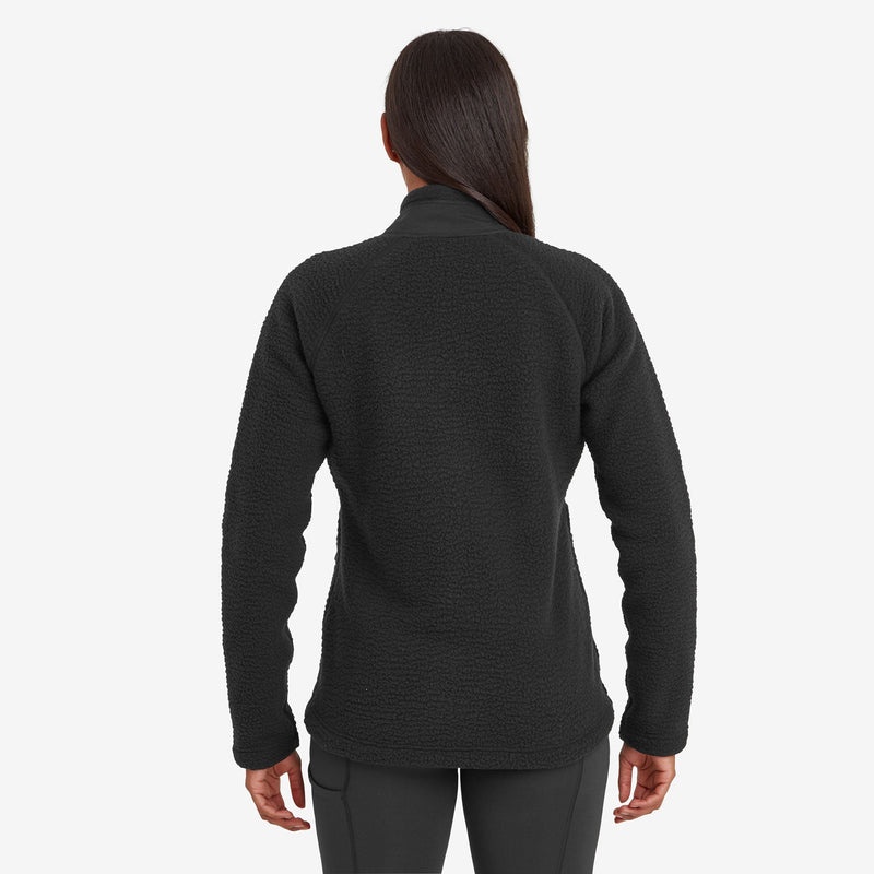 Montane Chonos Fleece Smock Pull On Sweatshirts Damen Schwarz | MZH137260