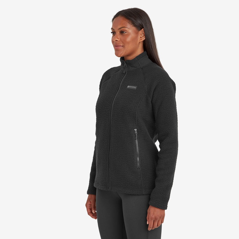 Montane Chonos Fleecejacken Damen Schwarz | MKZ740915