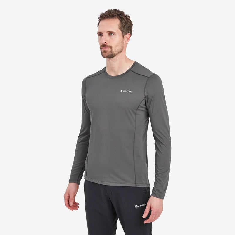 Montane Dart Lite Long Sleeve T-Shirt Herren Dunkelgrau | YLJ423150