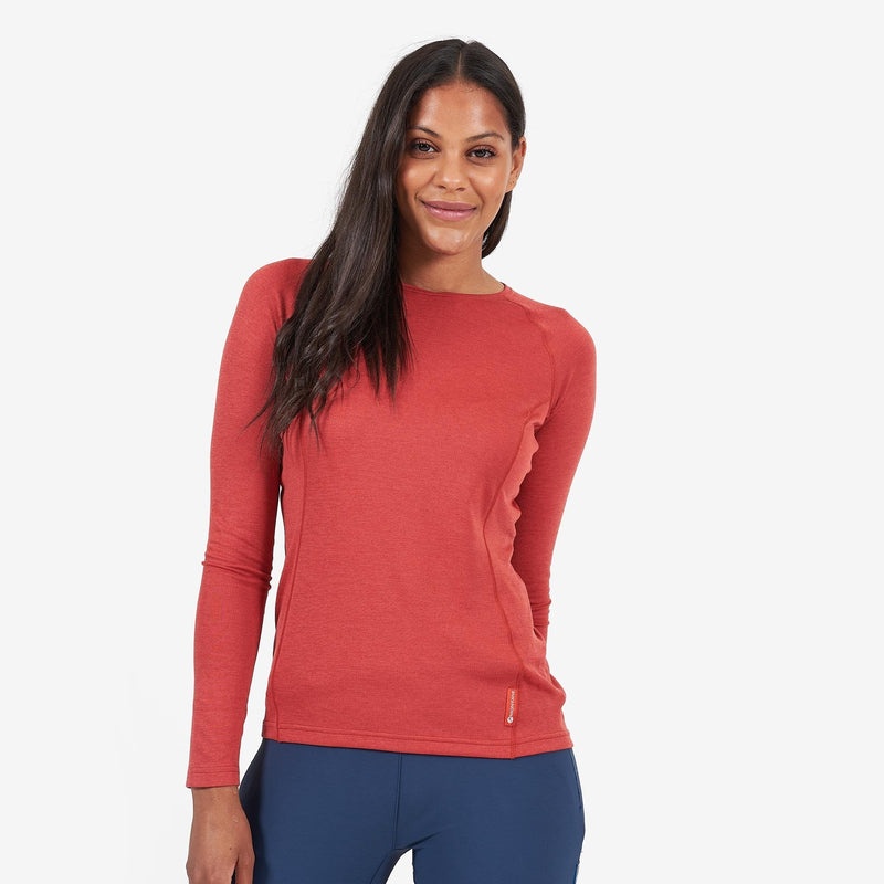 Montane Dart Long Sleeve T-Shirt Damen Rot | APR735618