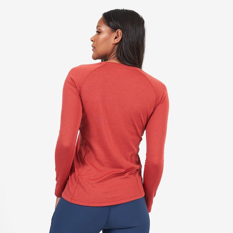 Montane Dart Long Sleeve T-Shirt Damen Rot | APR735618