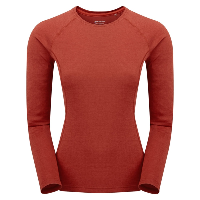 Montane Dart Long Sleeve T-Shirt Damen Rot | APR735618