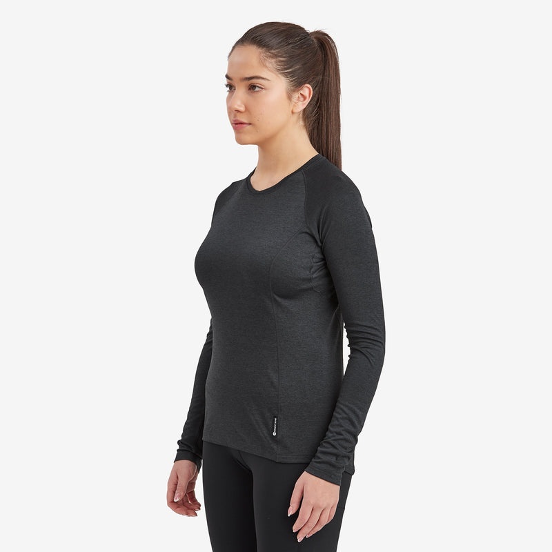 Montane Dart Long Sleeve T-Shirt Damen Schwarz | KRP843790