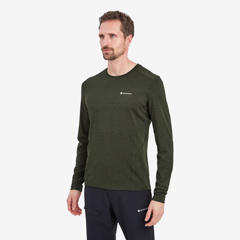 Montane Dart Long Sleeve T-Shirt Herren Dunkelgrün | SCQ831620