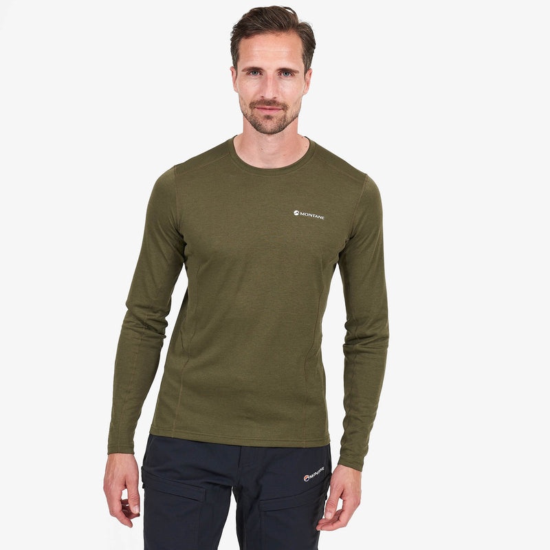 Montane Dart Long Sleeve T-Shirt Herren Dunkelgrün | XPD234568