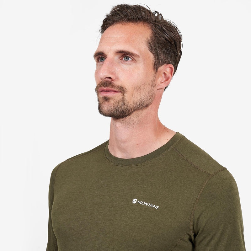 Montane Dart Long Sleeve T-Shirt Herren Dunkelgrün | XPD234568