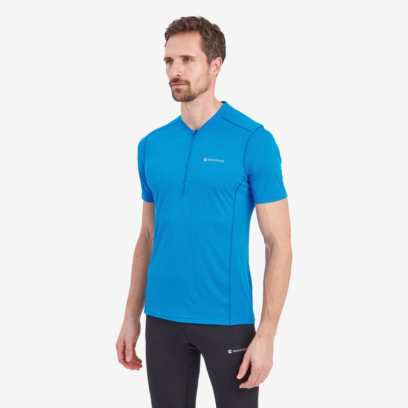 Montane Dart Nano Zip T-Shirt Herren Blau | MDC572180