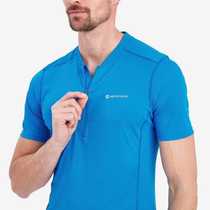 Montane Dart Nano Zip T-Shirt Herren Blau | MDC572180