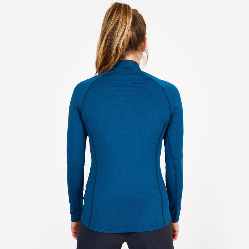 Montane Dart Thermo Zip Neck T-Shirt Damen Blau | SUO390148