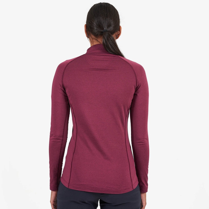 Montane Dart Thermo Zip Neck T-Shirt Damen Lila | VNZ305482