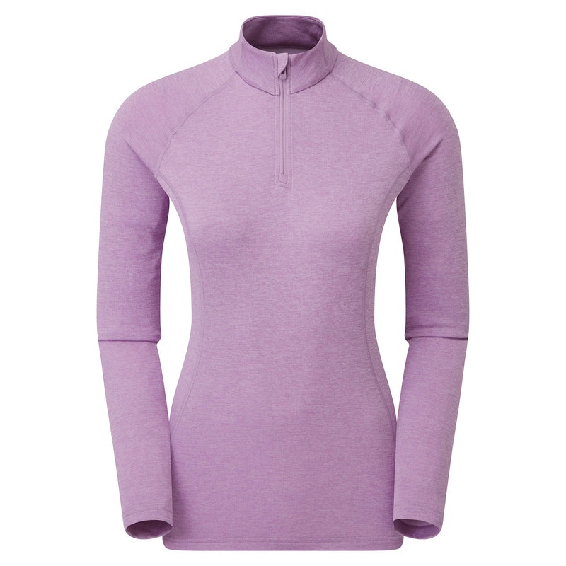 Montane Dart Zip Neck T-Shirt Damen Lila | DLS259081