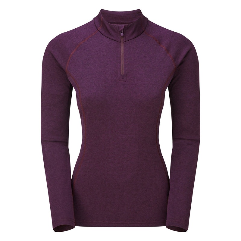 Montane Dart Zip Neck T-Shirt Damen Lila | FGI479810