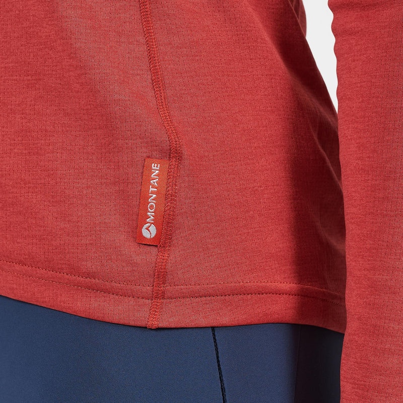 Montane Dart Zip Neck T-Shirt Damen Orange | ORD025197