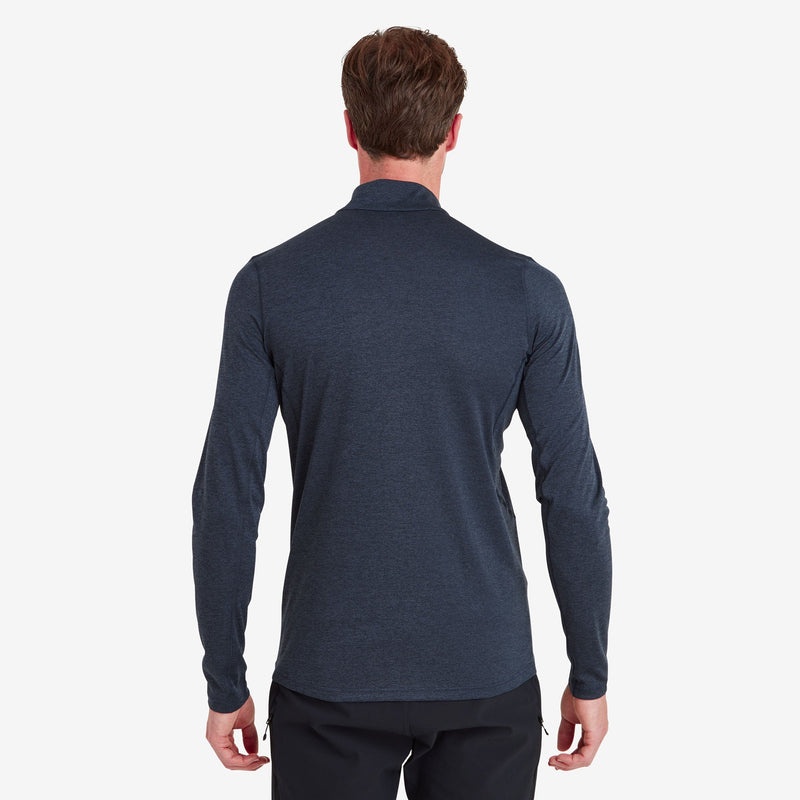 Montane Dart Zip Neck T-Shirt Herren Navy | DTF127964