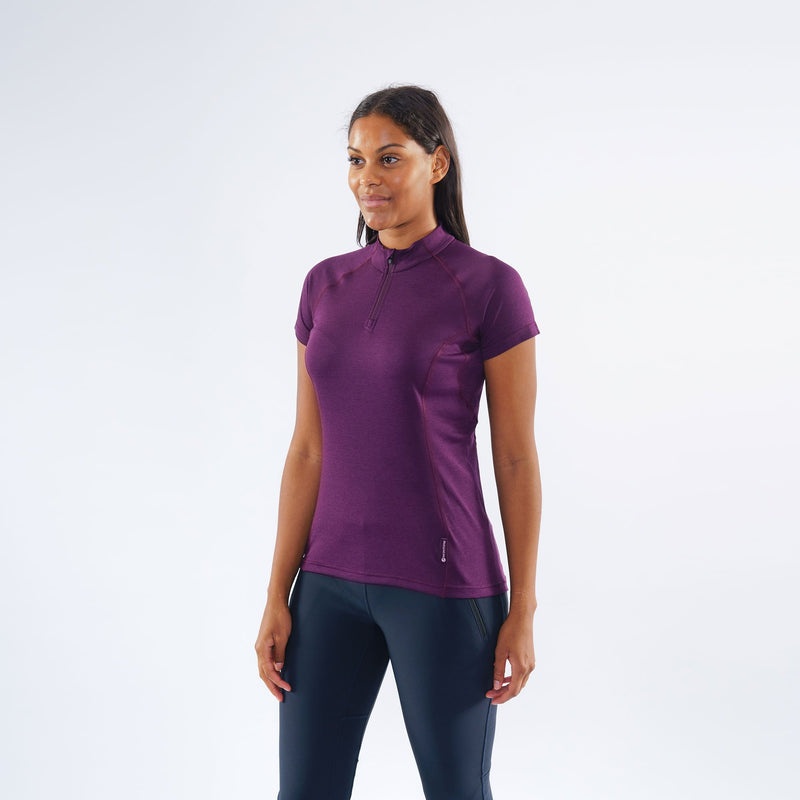 Montane Dart Zip T-Shirt Damen Lila | YMC460571