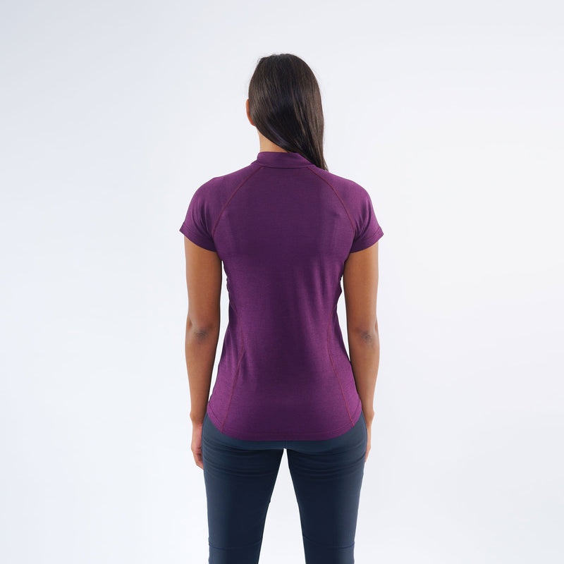 Montane Dart Zip T-Shirt Damen Lila | YMC460571