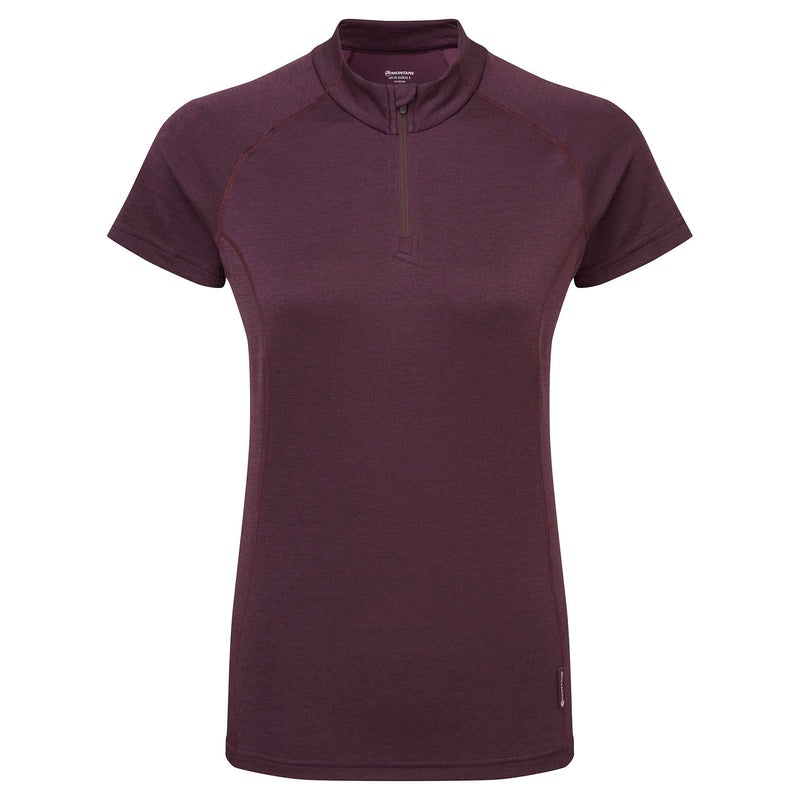 Montane Dart Zip T-Shirt Damen Lila | YMC460571